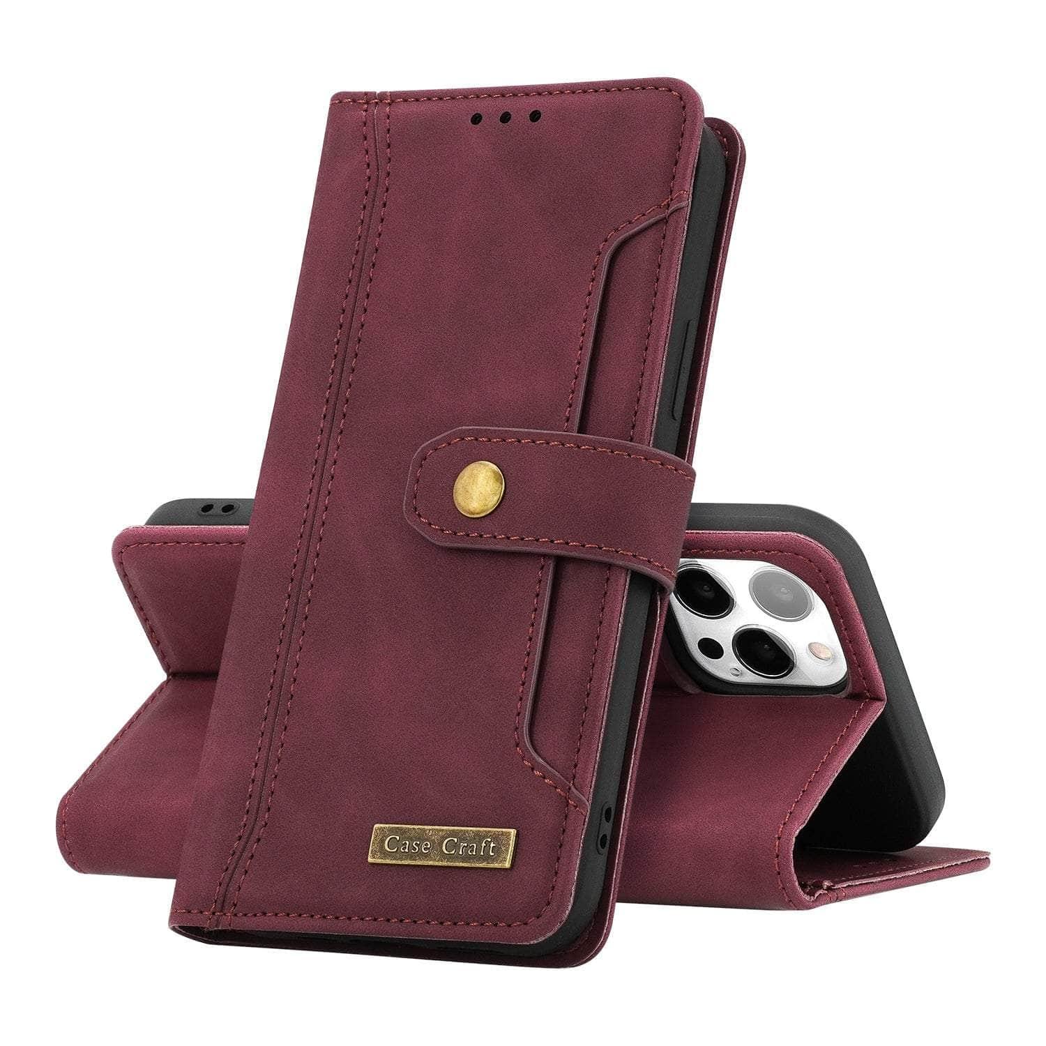 Casebuddy iPhone 14 Max Wallet Leather Card Slot Case