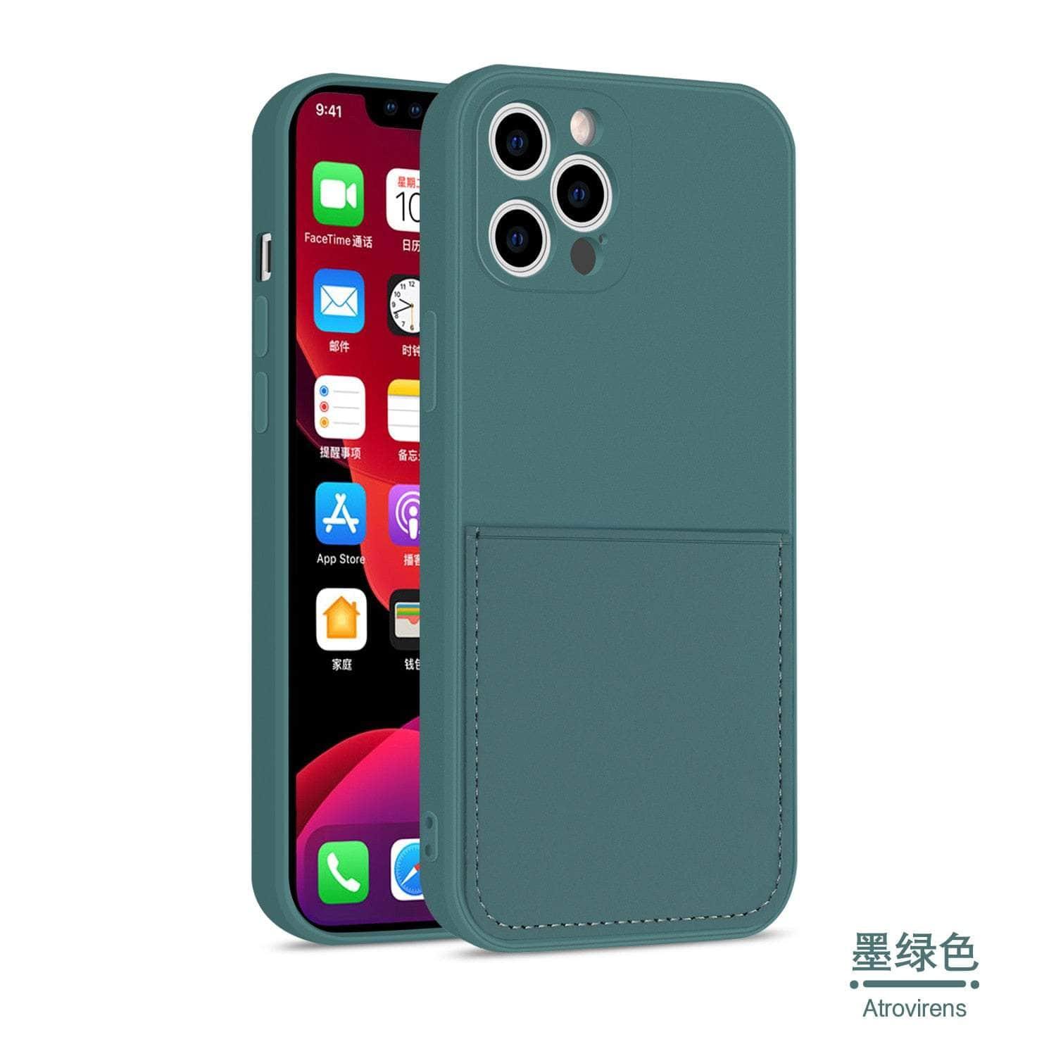 Casebuddy for iPhone 14 Max / TU4 iPhone 14 Max Silicone Card Holder Wallet