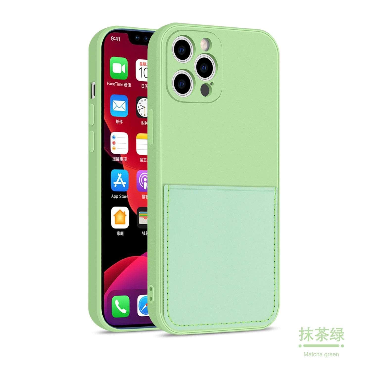 Casebuddy for iPhone 14 Max / TU3 iPhone 14 Max Silicone Card Holder Wallet