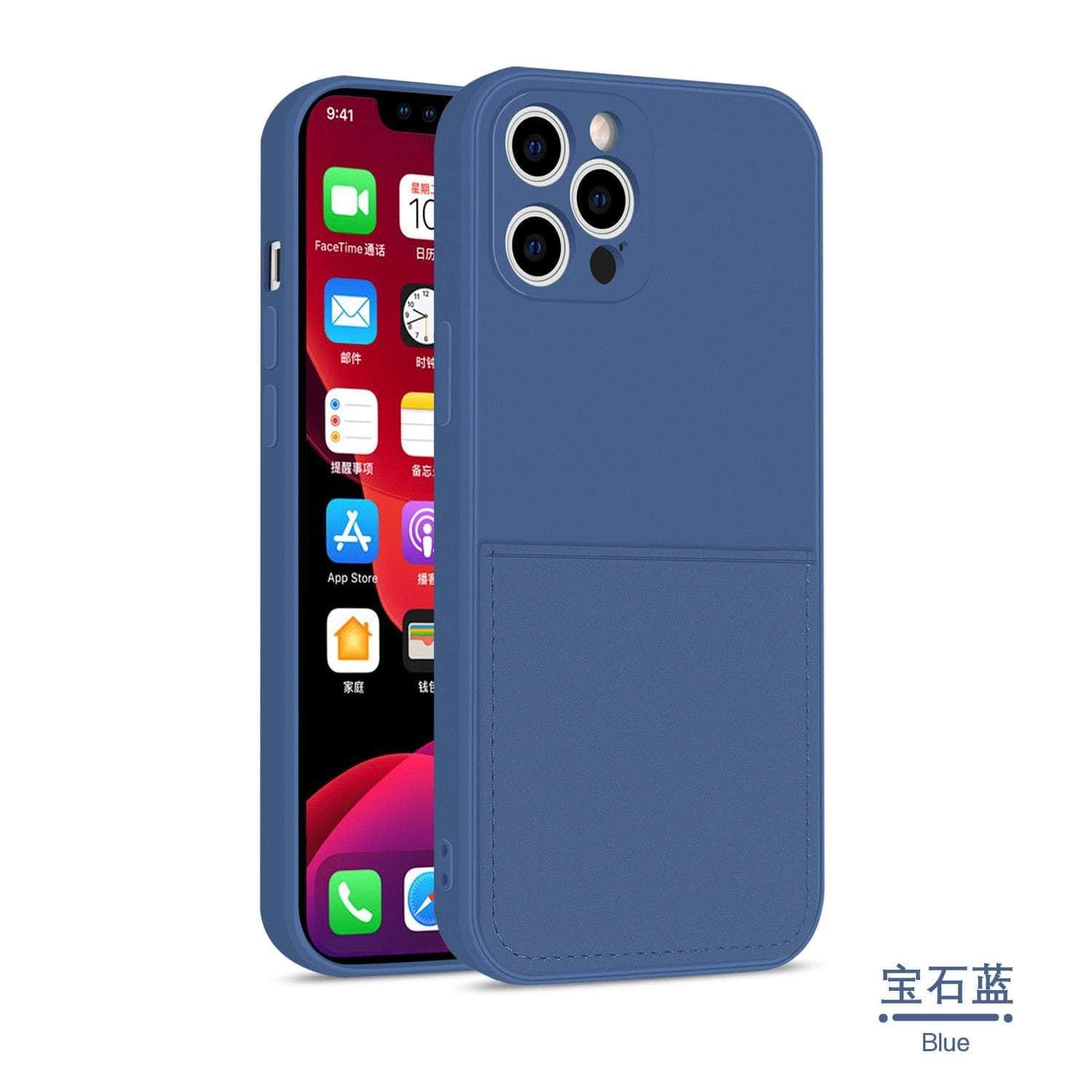 Casebuddy for iPhone 14 Max / TU8 iPhone 14 Max Silicone Card Holder Wallet