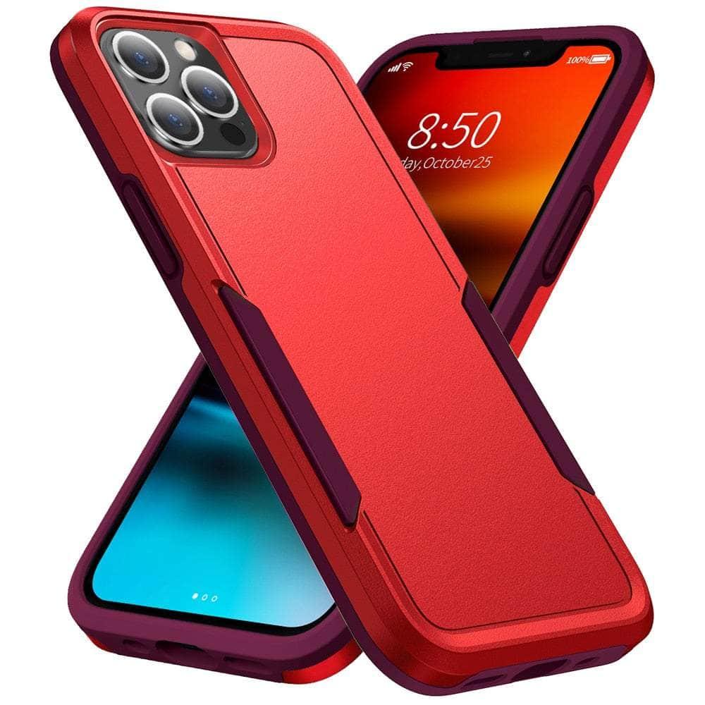 Casebuddy Red / for iPhone 14 Max iPhone 14 Max Sturdy Heavy Duty Hybrid Armor Case