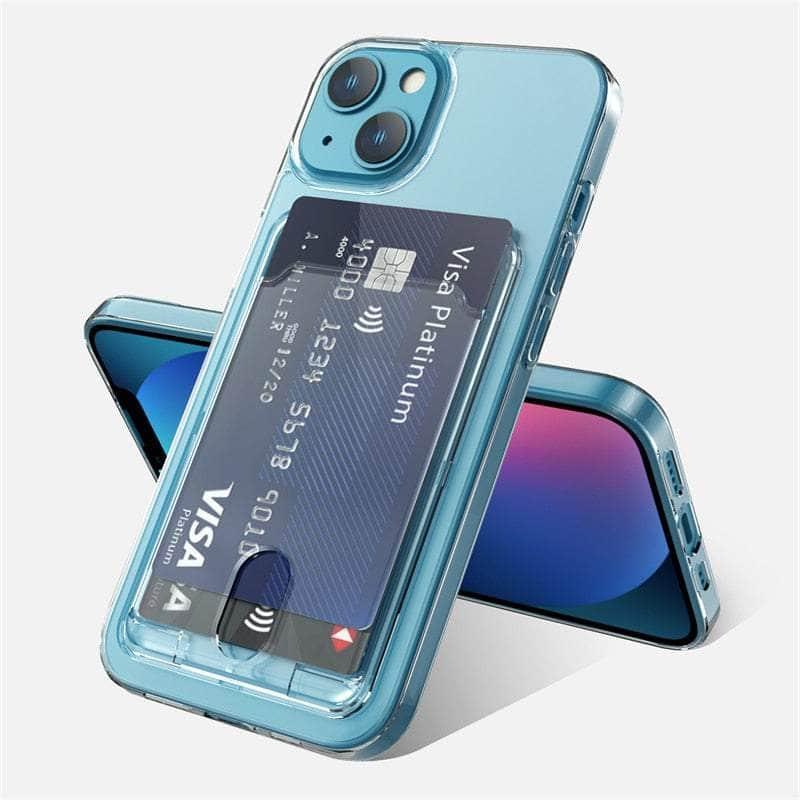 CaseBuddy Australia iPhone 14 Max Transparent Card Slot Holder Wallet