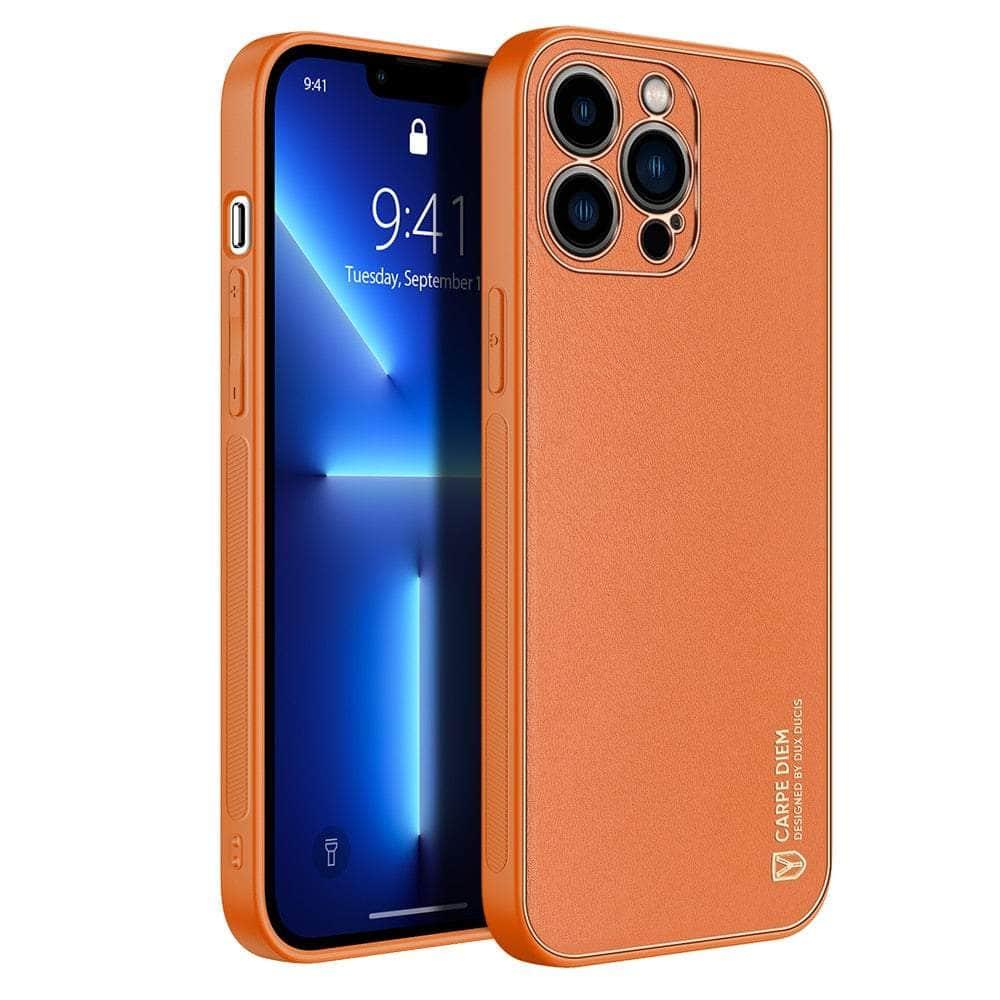 Casebuddy Orange / For Iphone 14 Plus iPhone 14 Plus Ultra-thin Plating Back Case