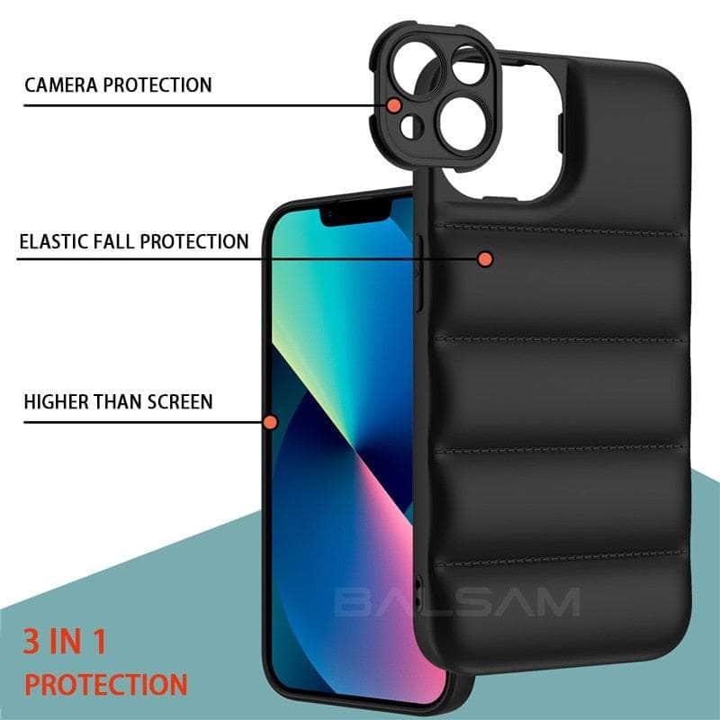 Casebuddy iPhone 14 Pro Down Jacket Puffer Soft Silicon Case