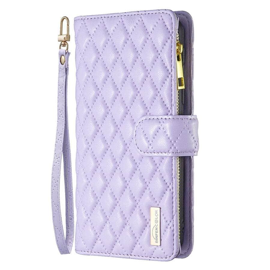 Casebuddy iPhone 14 Pro Flip Zipper Leather Case