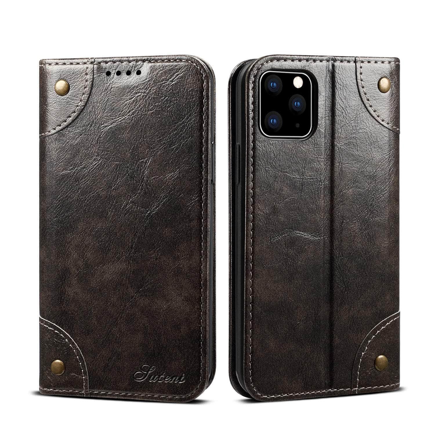 Casebuddy iPhone 14 Pro Max Classic Wallet Flip Leather Case
