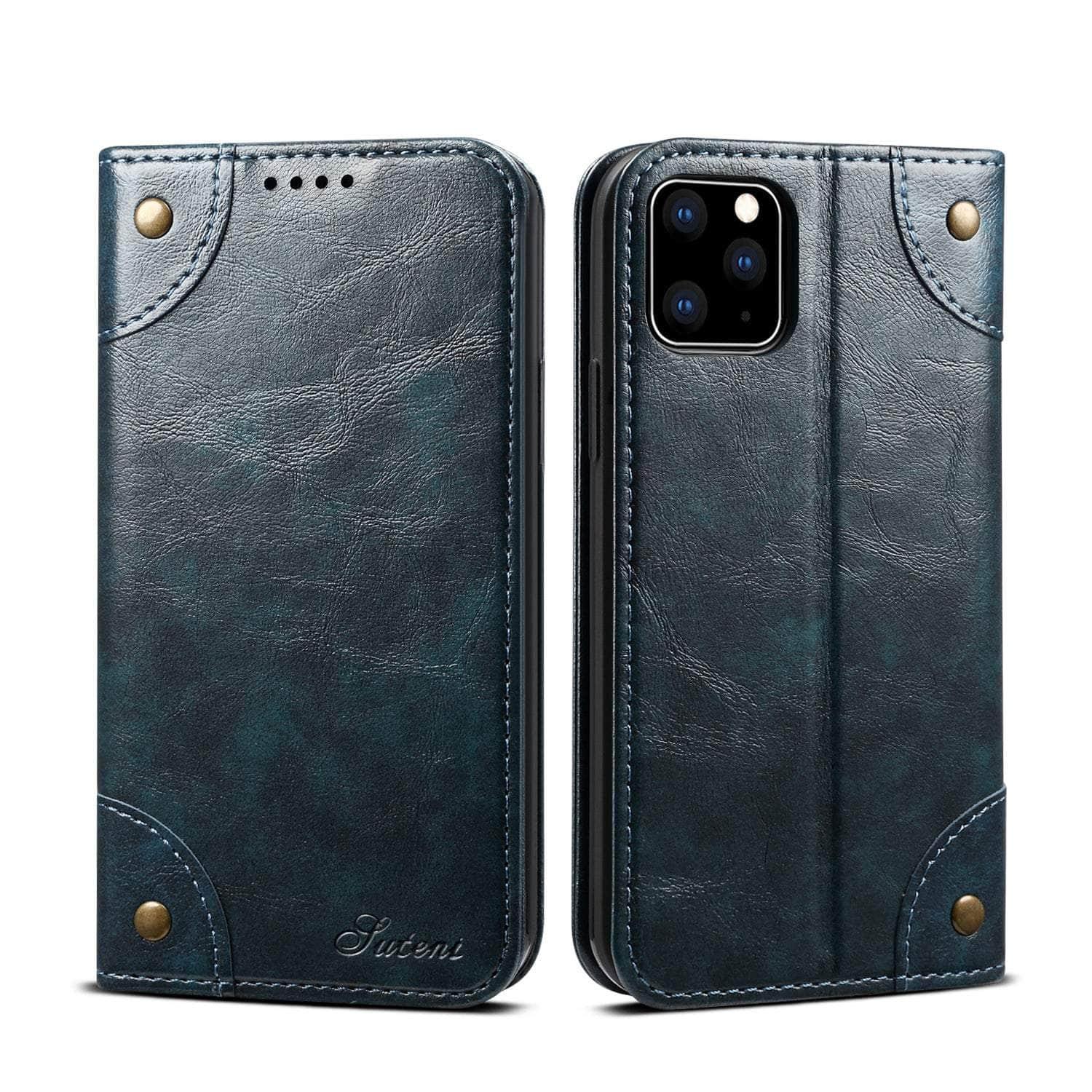 Casebuddy iPhone 14 Pro Max Classic Wallet Flip Leather Case