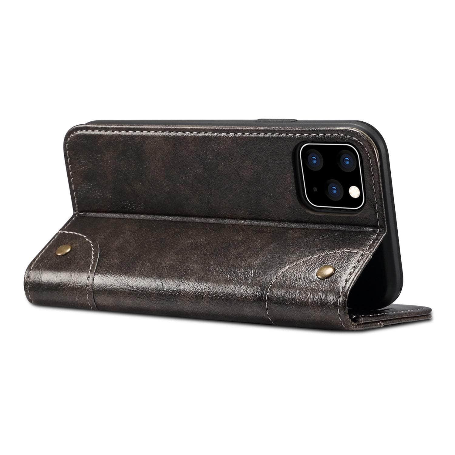 Casebuddy iPhone 14 Pro Max Classic Wallet Flip Leather Case