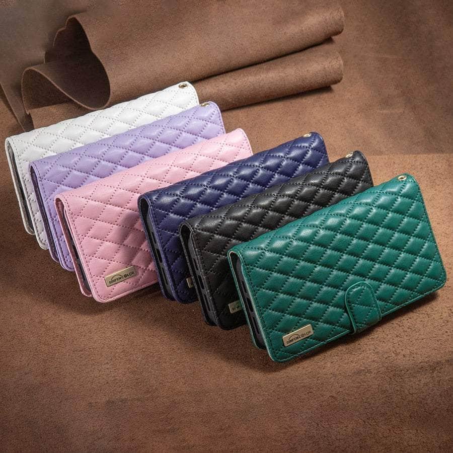 Casebuddy iPhone 14 Pro Max Flip Zipper Leather Case
