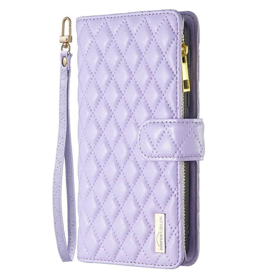 Casebuddy iPhone 14 Pro Max Flip Zipper Leather Case