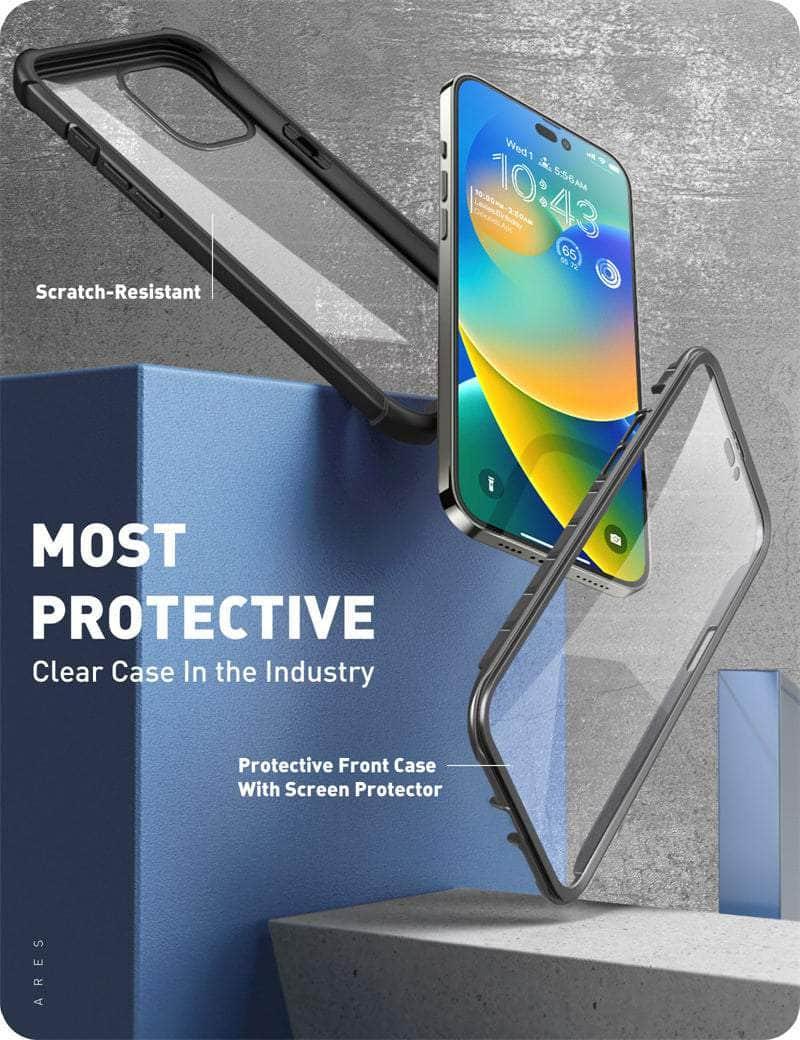 Casebuddy Black / PC + TPU iPhone 14 Pro Max I-BLASON Ares Dual Layer Rugged Case