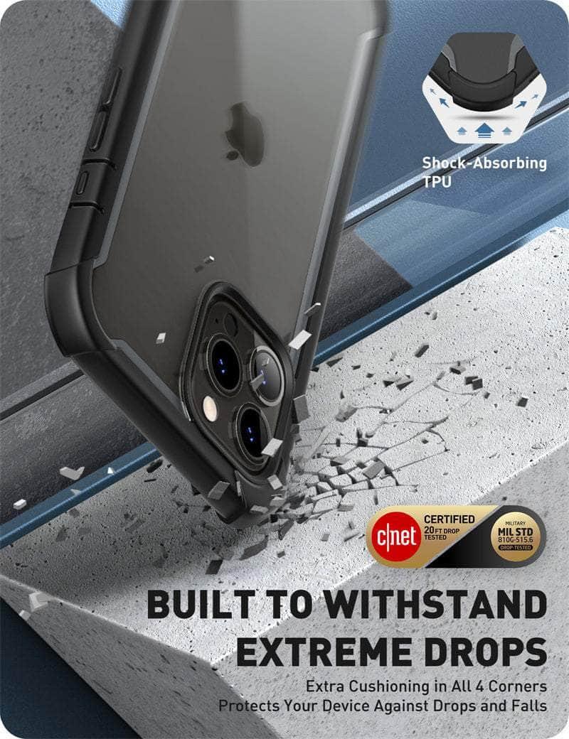 Casebuddy Black / PC + TPU iPhone 14 Pro Max I-BLASON Ares Dual Layer Rugged Case