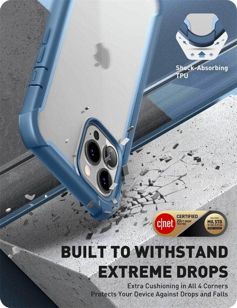 Casebuddy Black / PC + TPU iPhone 14 Pro Max I-BLASON Ares Dual Layer Rugged Case