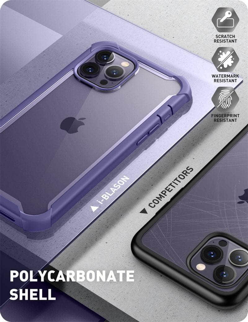 Casebuddy Black / PC + TPU iPhone 14 Pro Max I-BLASON Ares Dual Layer Rugged Case