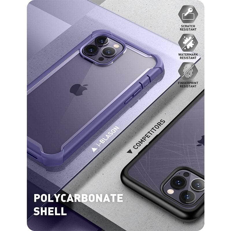 Casebuddy Black / PC + TPU iPhone 14 Pro Max I-BLASON Ares Dual Layer Rugged Case