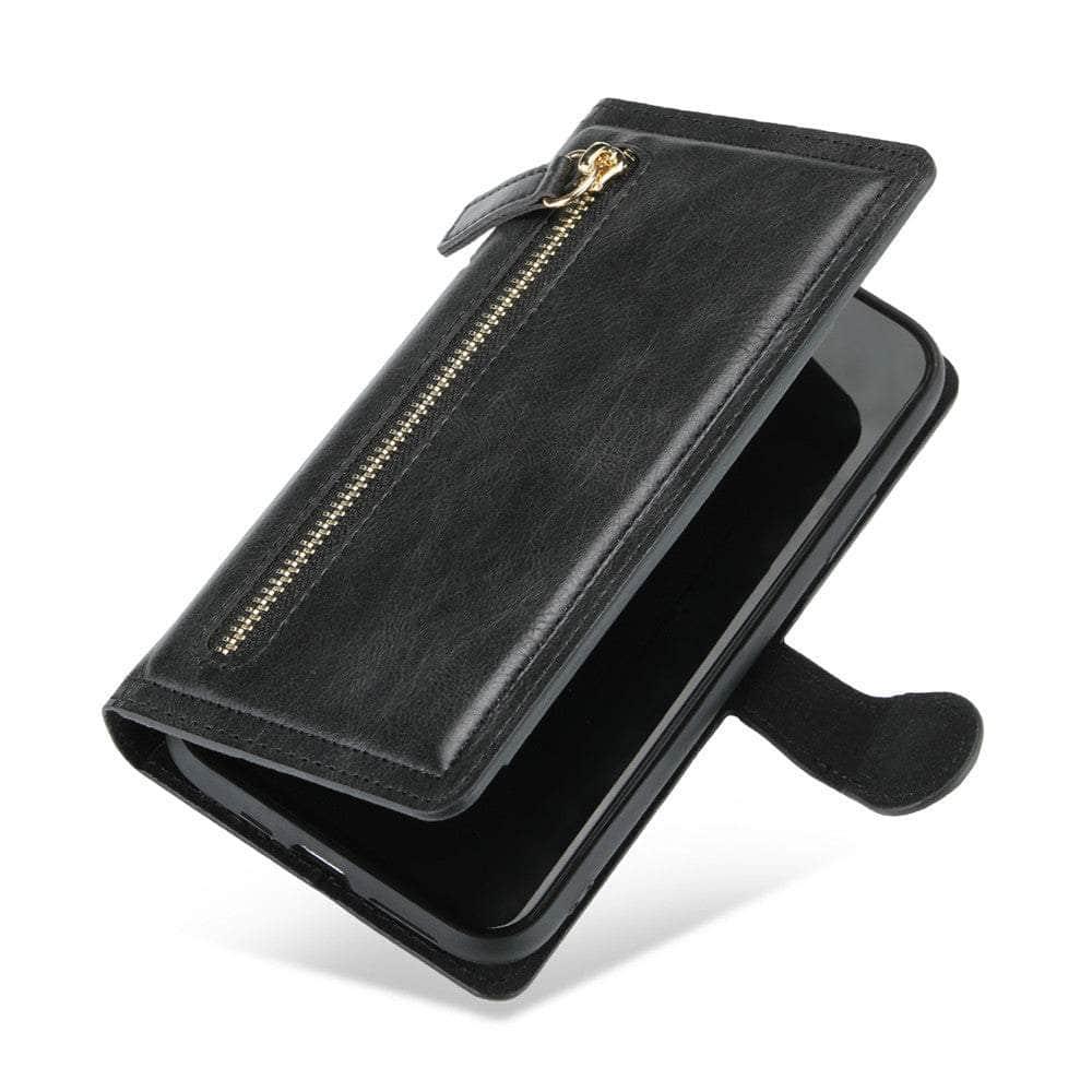 Casebuddy iPhone 14 Pro Max Leather Wallet Book Case