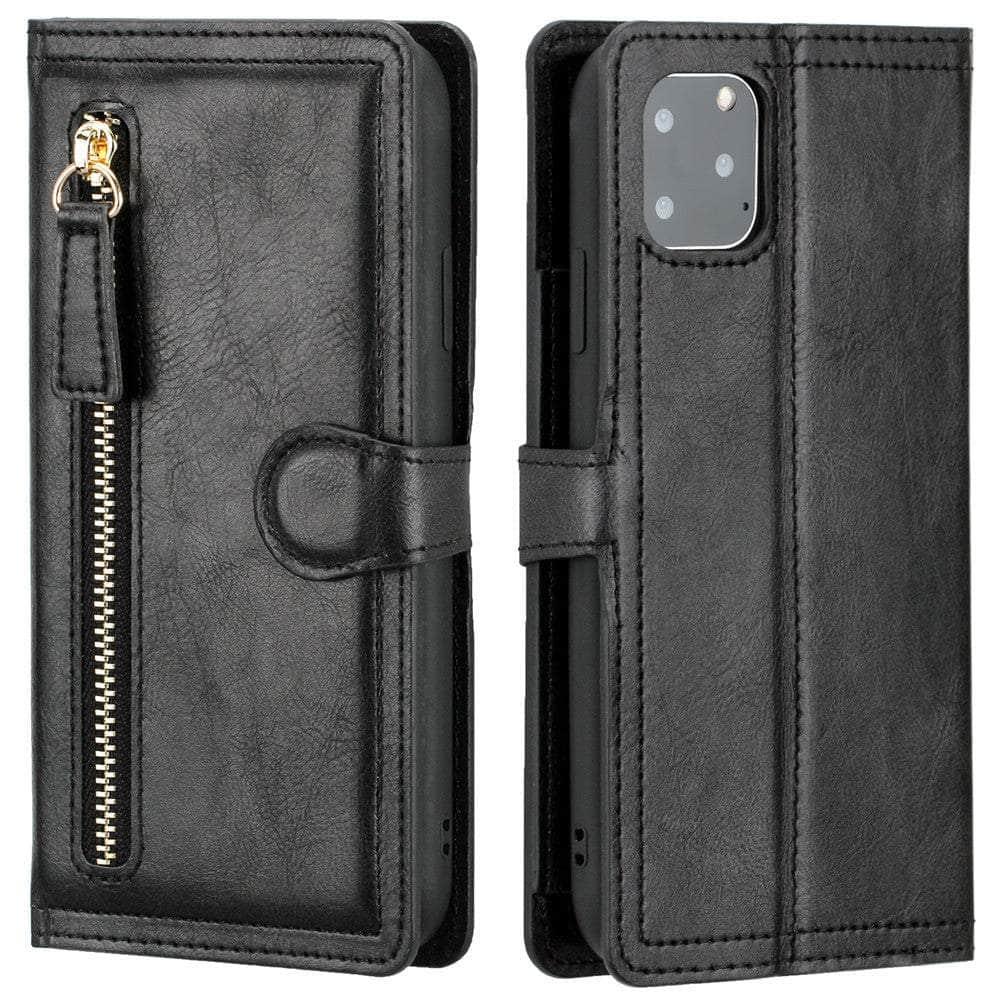 Casebuddy iPhone 14 Pro Max Leather Wallet Book Case