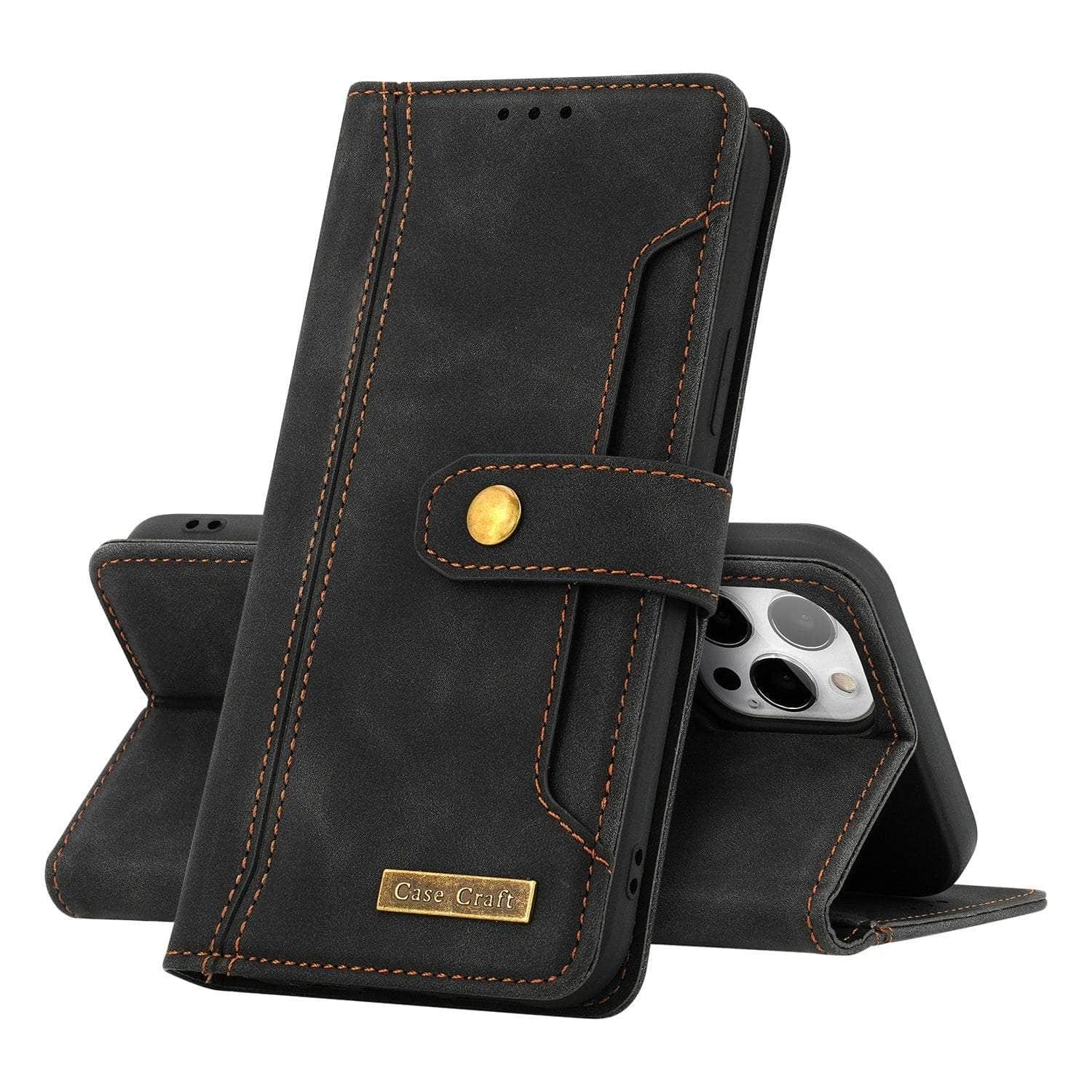 Casebuddy iPhone 14 Wallet Leather Card Slot Case