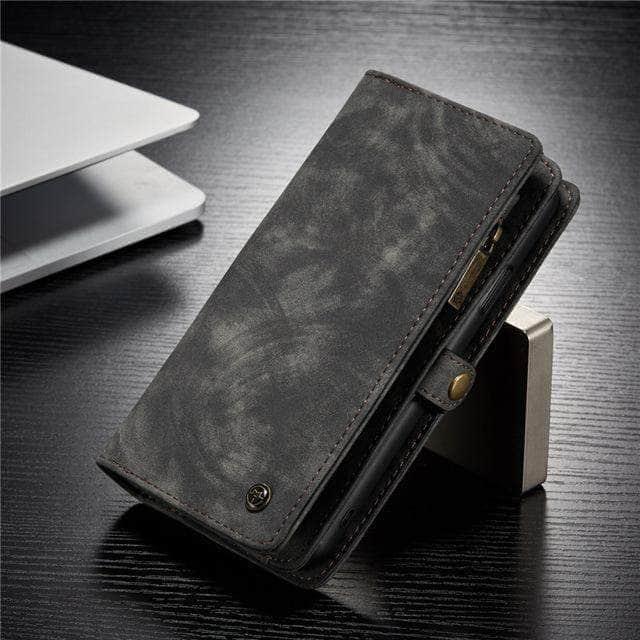 CaseBuddy Casebuddy For iPhone 11 / Black iPhone Magnetic Flip Multifunction Luxury Leather Wallet Stand