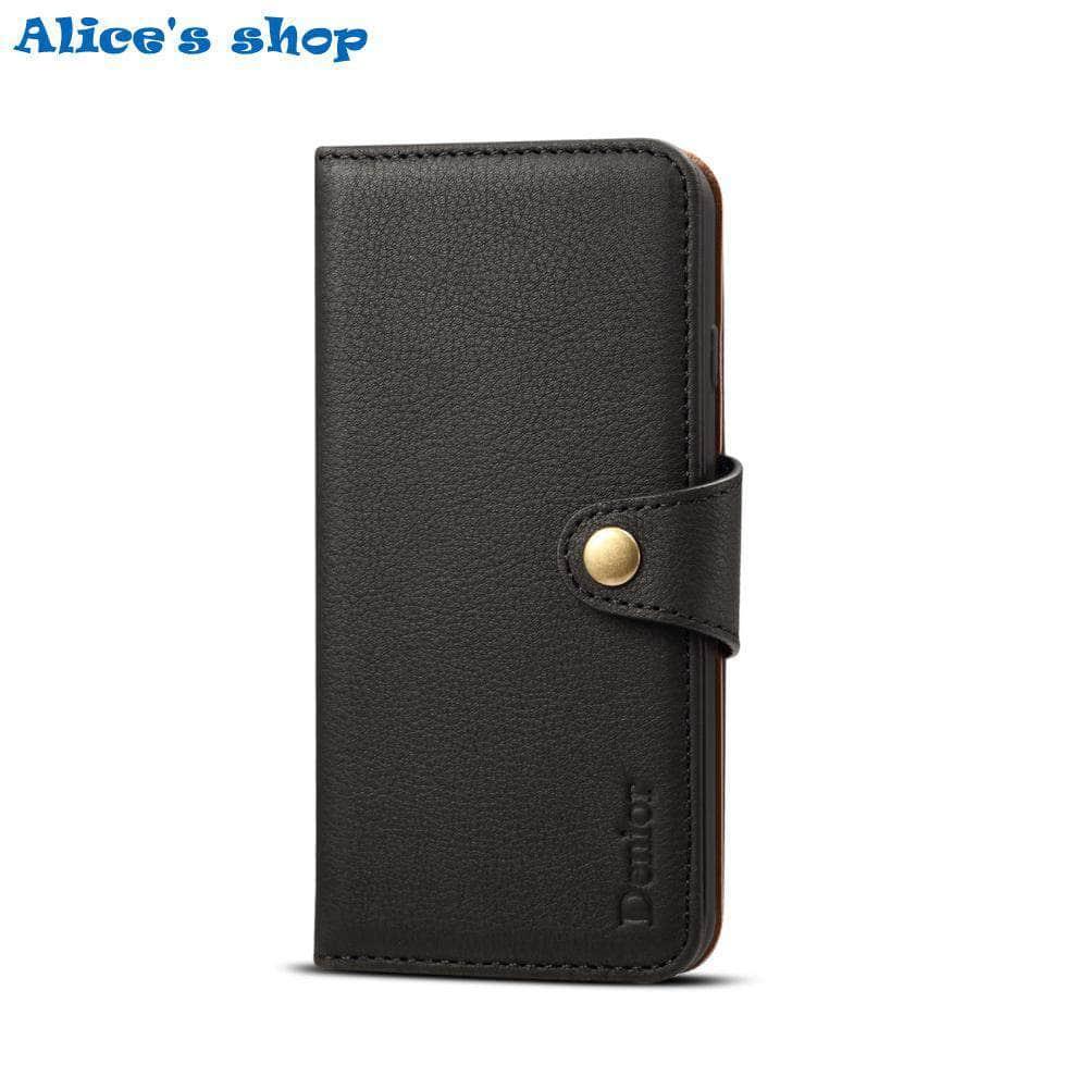 iPhone SE 2020 Luxury Soft Touch Genuine Leather Wallet Case - CaseBuddy