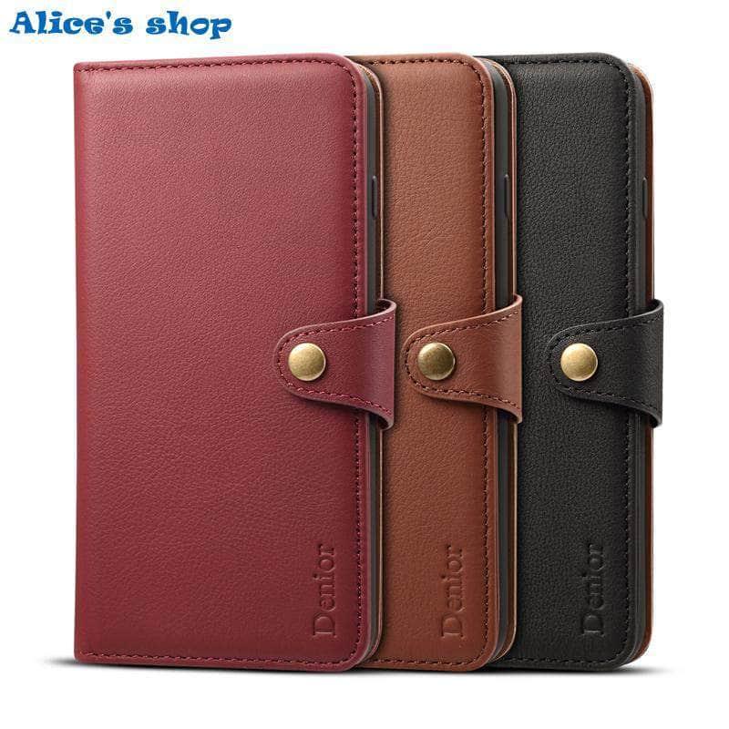 iPhone SE 2020 Luxury Soft Touch Genuine Leather Wallet Case - CaseBuddy