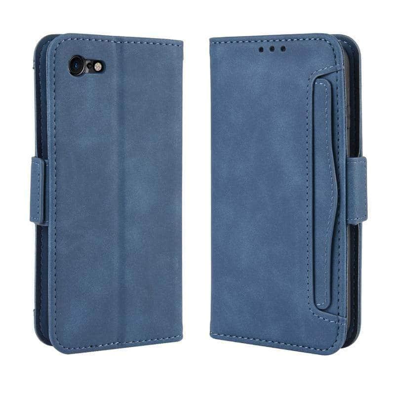 iPhone SE 2020 Multi-Card Slot Leather Book Flip Design Wallet - CaseBuddy