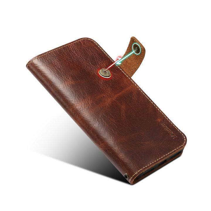 iPhone SE 2020  Real Leather Luxury Wallet Case - CaseBuddy