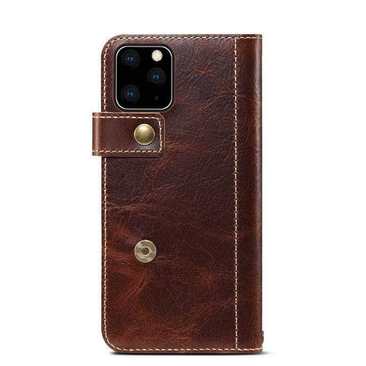 iPhone SE 2020  Real Leather Luxury Wallet Case - CaseBuddy