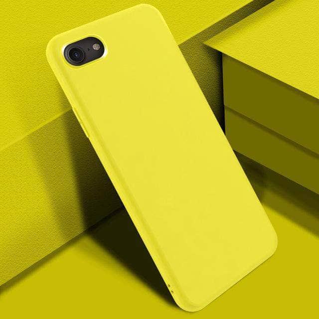 iPhone SE 2020 Silicone Candy Color Built-In Velvet Soft Matte TPU Cover - CaseBuddy
