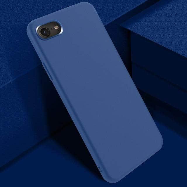 iPhone SE 2020 Silicone Candy Color Built-In Velvet Soft Matte TPU Cover - CaseBuddy