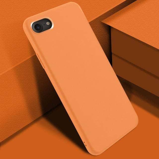 iPhone SE 2020 Silicone Candy Color Built-In Velvet Soft Matte TPU Cover - CaseBuddy