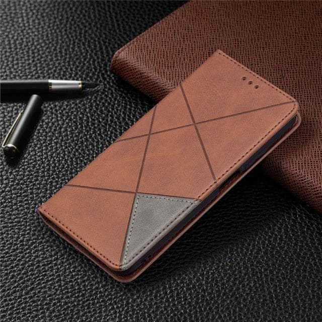 CaseBuddy Australia Casebuddy iPhone SE 2022 / Auburn iPhone SE 2022 Pattern Leather Flip Book Case