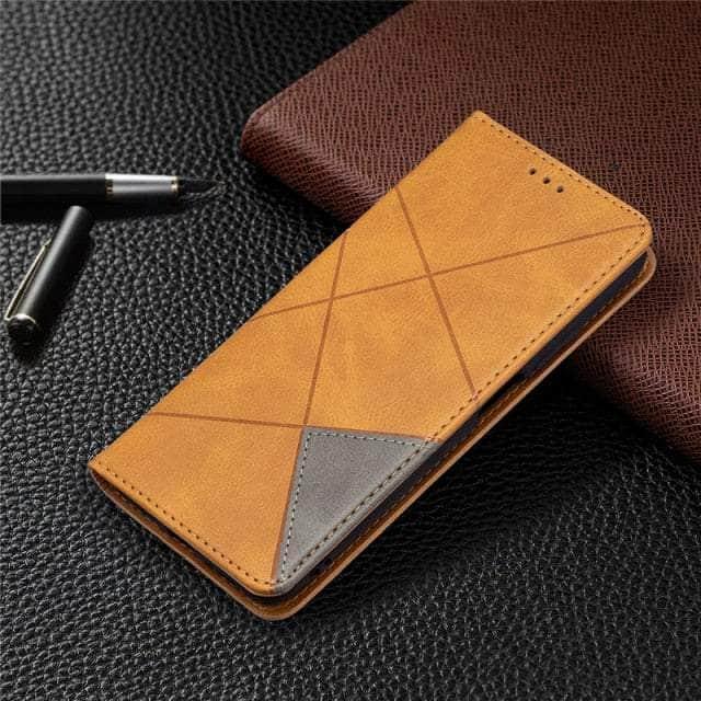 CaseBuddy Australia Casebuddy iPhone SE 2022 / Yellow iPhone SE 2022 Pattern Leather Flip Book Case