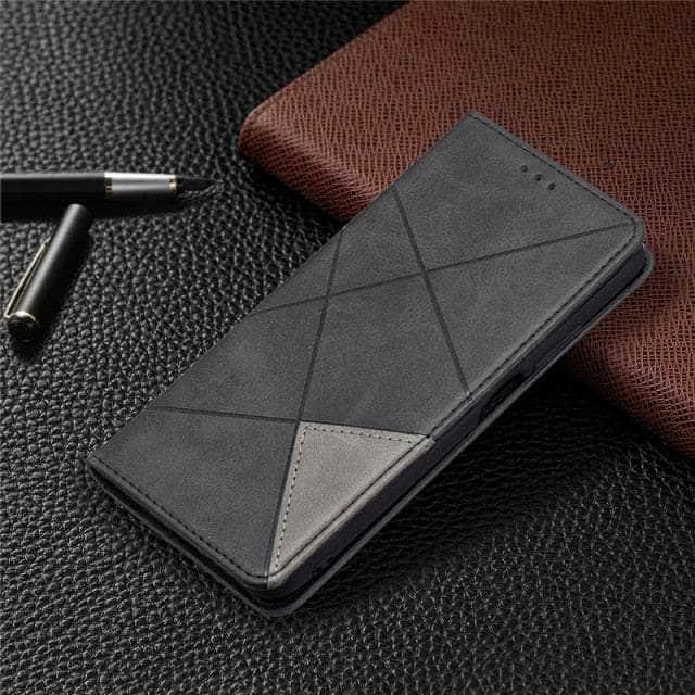 CaseBuddy Australia Casebuddy iPhone SE 2022 / black iPhone SE 2022 Pattern Leather Flip Book Case