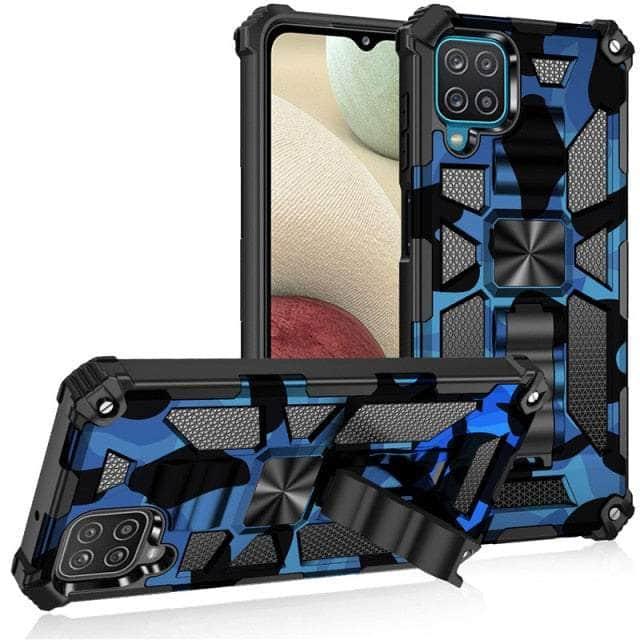 CaseBuddy Australia Casebuddy IPHONE SE 2022 / Camouflage blue iPhone SE 2022 Ring Shockproof Armor Cover