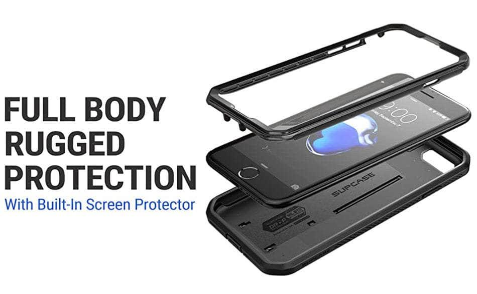 CaseBuddy Australia Casebuddy PC + TPU / Black iPhone SE 2022 SUPCASE Full-Body Dual Layer Belt-Clip Case