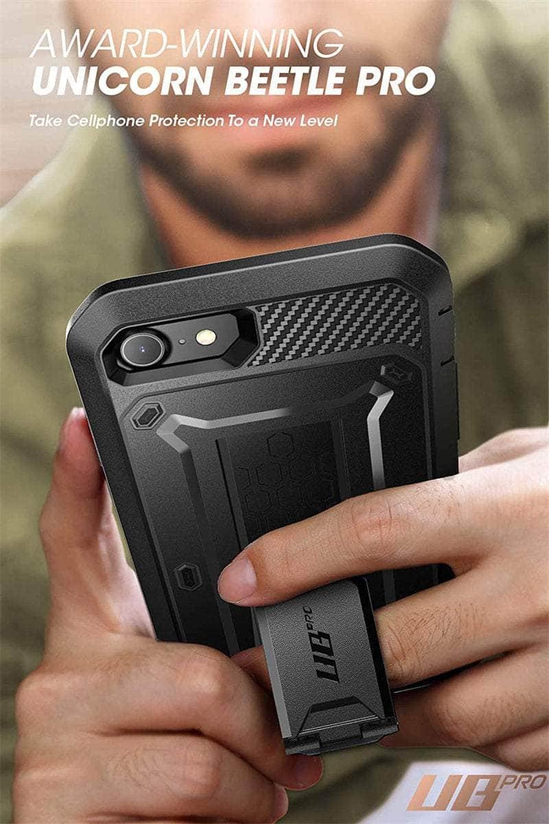 CaseBuddy Australia Casebuddy PC + TPU / Black iPhone SE 2022 SUPCASE Full-Body Dual Layer Belt-Clip Case