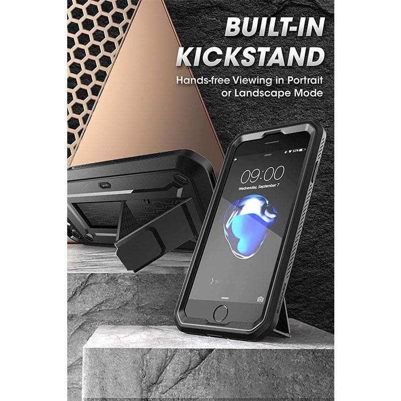 CaseBuddy Australia Casebuddy PC + TPU / Black iPhone SE 2022 SUPCASE Full-Body Dual Layer Belt-Clip Case