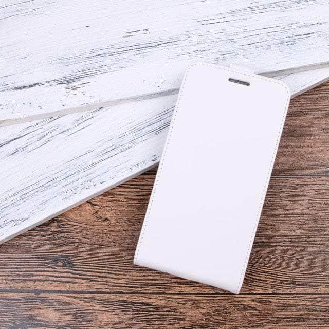 CaseBuddy Australia Casebuddy iPhone SE 2022 / white iPhone SE 2022 Vertical Flip Leather Case