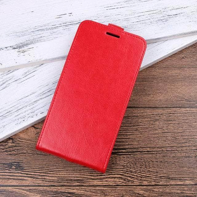 CaseBuddy Australia Casebuddy iPhone SE 2022 / Red iPhone SE 2022 Vertical Flip Leather Case