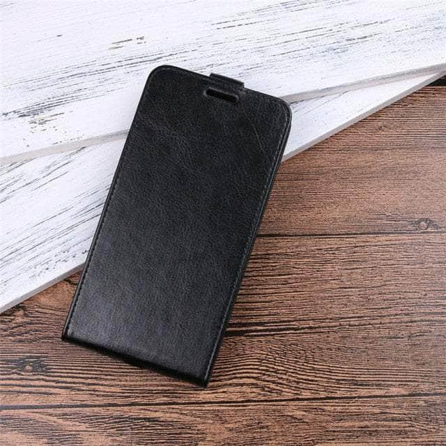 CaseBuddy Australia Casebuddy iPhone SE 2022 / black iPhone SE 2022 Vertical Flip Leather Case