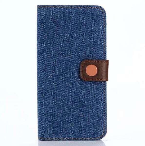 iPhone X Denim Jeans Buttons Wallet Case - CaseBuddy