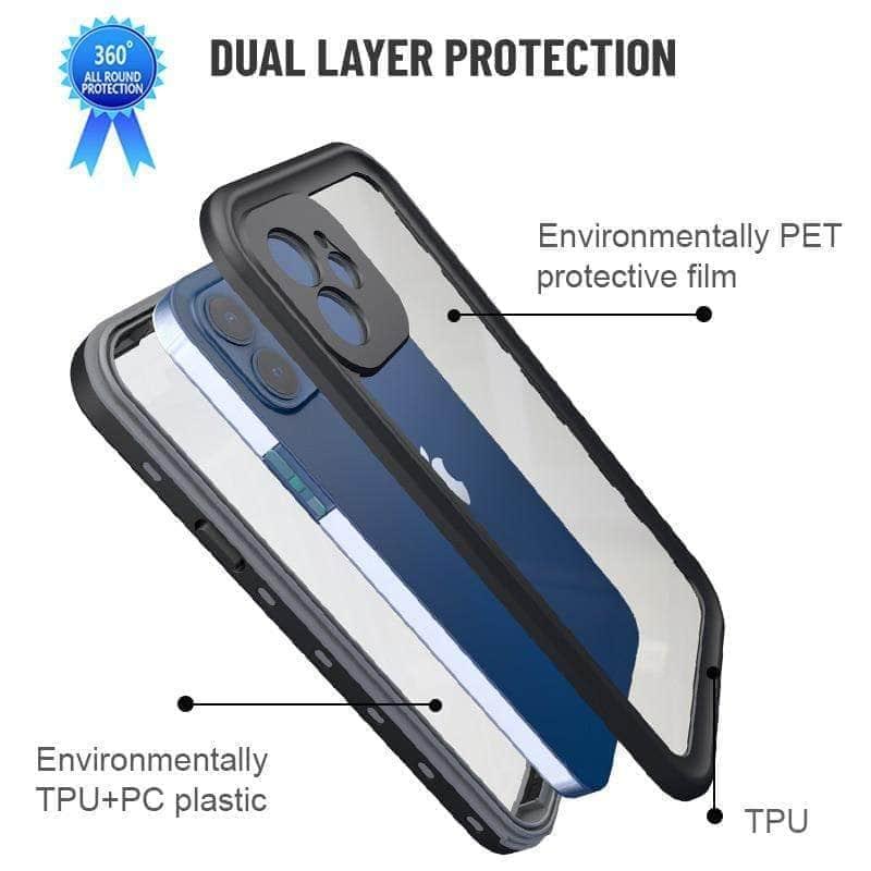 CaseBuddy Australia Casebuddy For iPhone 13Pro Max / Black iPhone13 Pro Max Waterproof Phone IP68 Underwater Diving Case