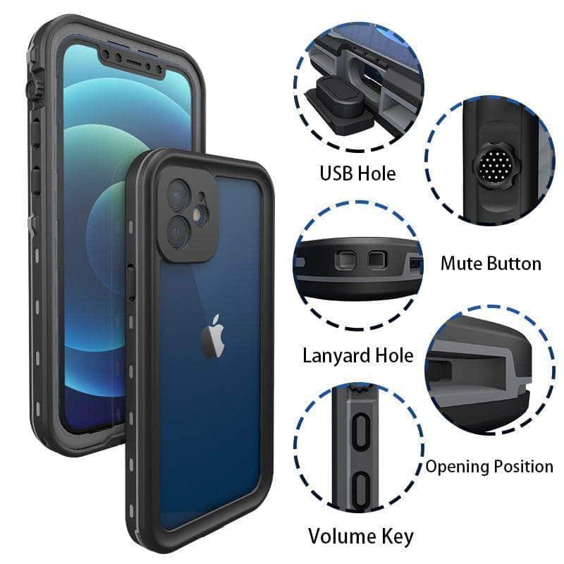 CaseBuddy Australia Casebuddy For iPhone 13Pro Max / Black iPhone13 Pro Max Waterproof Phone IP68 Underwater Diving Case