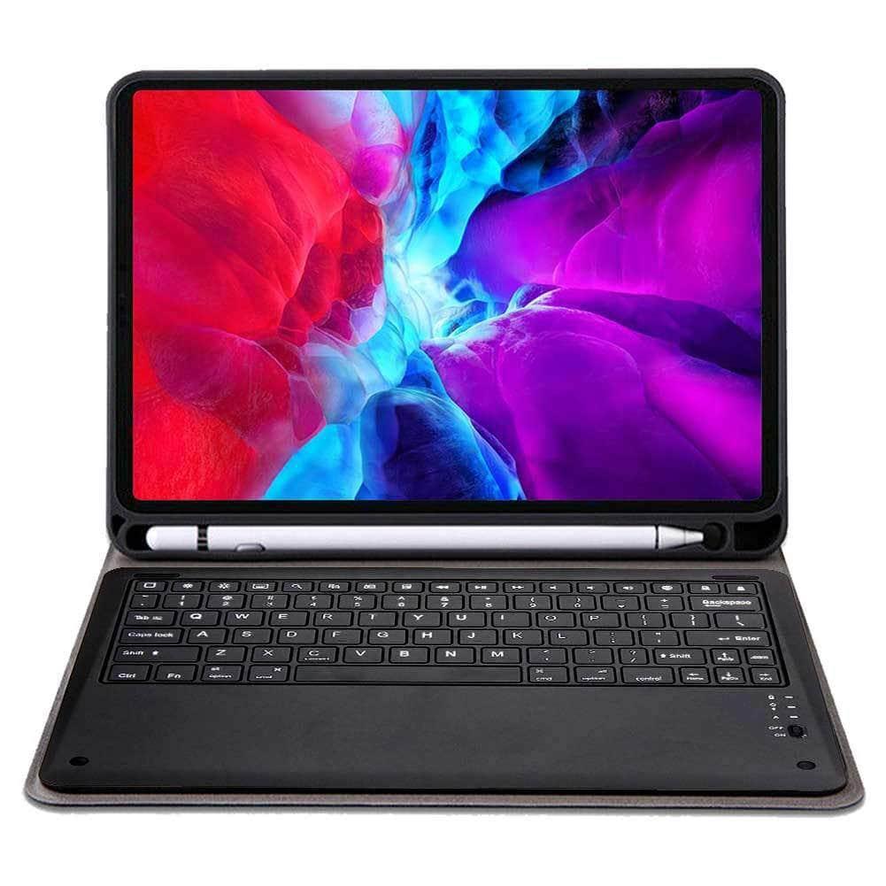 Keyboard Case Protect Shell iPad Pro 12.9 2020 Flip Folio Stand With Pen Holder - CaseBuddy