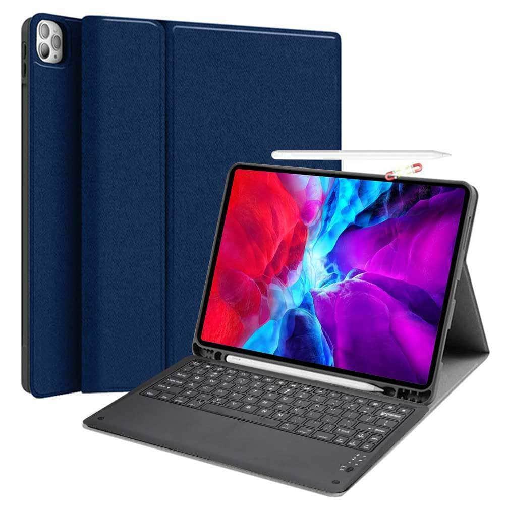 Keyboard Case Protect Shell iPad Pro 12.9 2020 Flip Folio Stand With Pen Holder - CaseBuddy