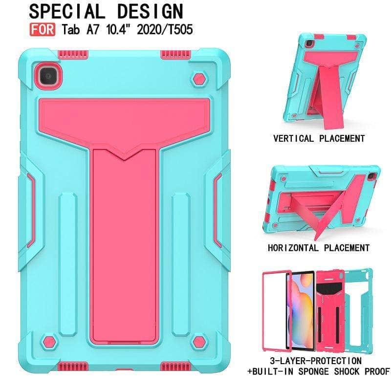 CaseBuddy Australia Casebuddy Kids Galaxy Tab A7 Case 10.5 T500 T505 Tablet Amor Shockproof Cover