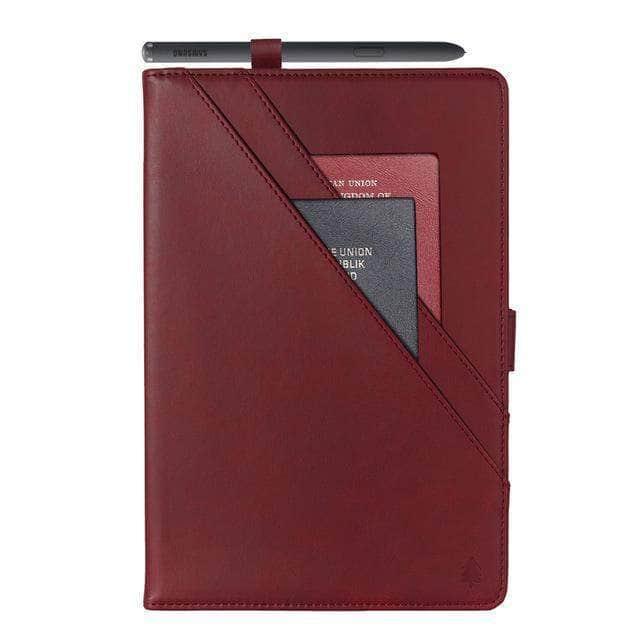 Leather Card Wallet Flip Galaxy Tab A7 10.4 T500 T505 Shockproof Stand Shell - CaseBuddy