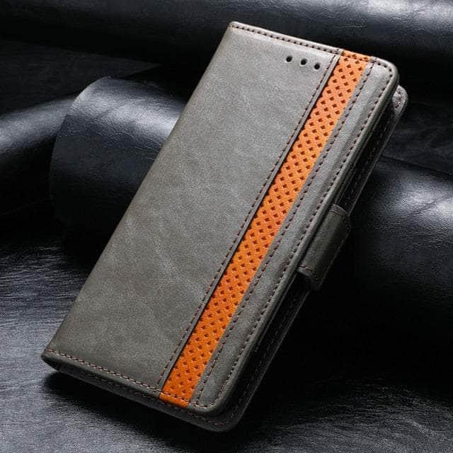 CaseBuddy Australia Casebuddy iPhone SE 2022 / gray Leather Case For iPhone 13 12 11 Pro Mini XR XS Max X 8 7 Plus Wallet Flip Book Case Cover Coque For Apple iPhone SE 2022 2020