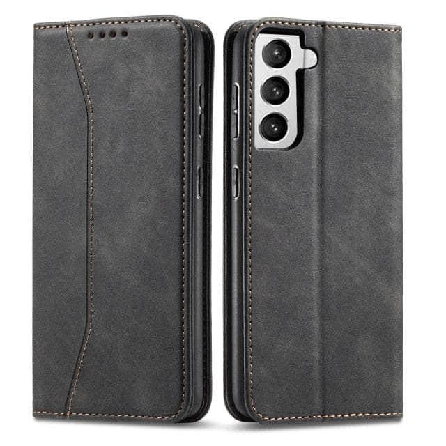 CaseBuddy Australia Casebuddy Leather Flip Galaxy S22 Luxury Wallet Cards Case